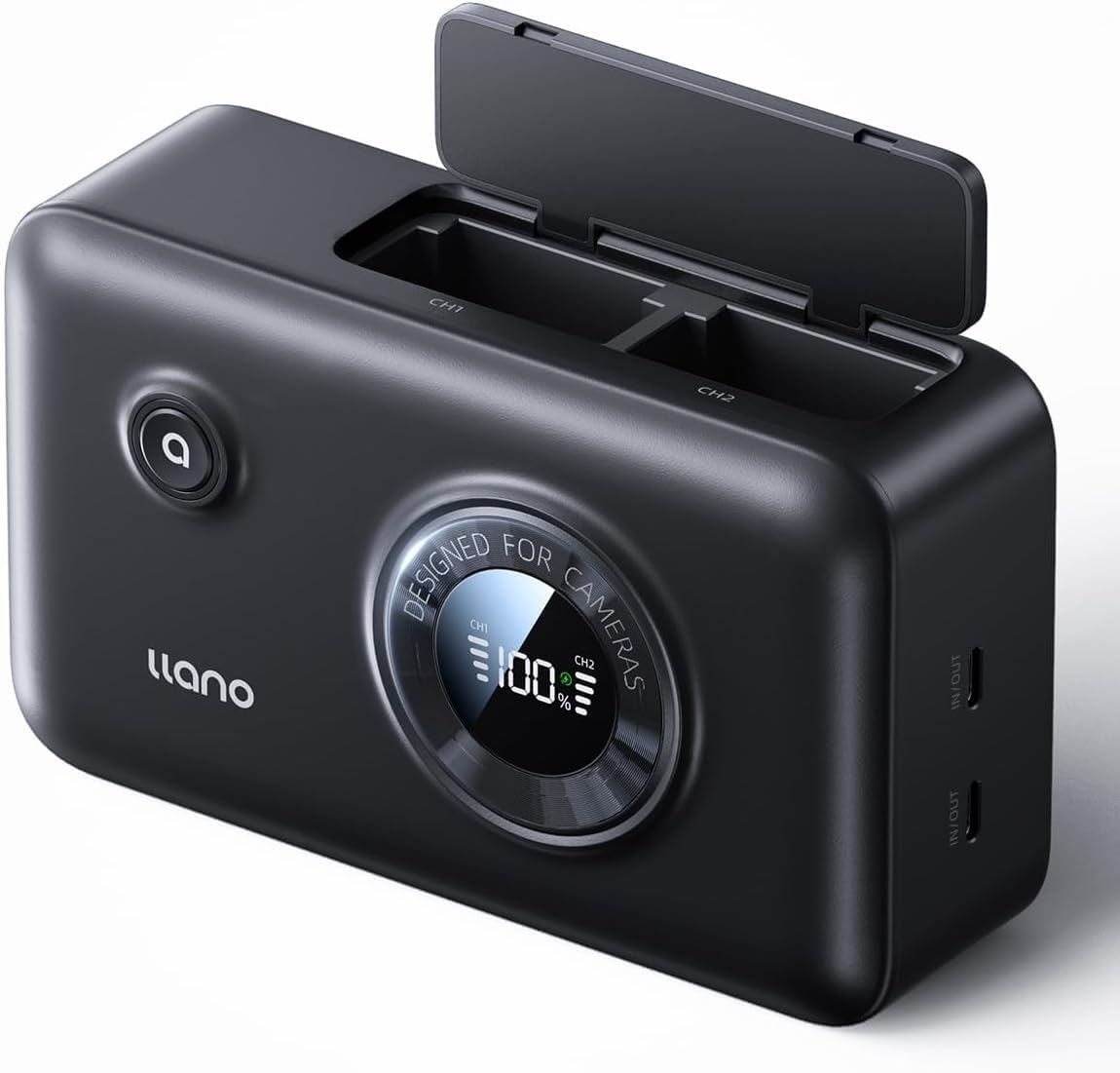 llano CS3 2in1 カメラバッテリー 充電器  LP-E6用